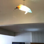 gold fish chandelier